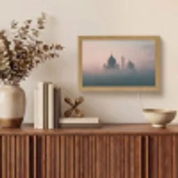 Moskee - Minaretten - mist - Islamitisch Light Box met kabel (Tafellamp) klein -sfeer2