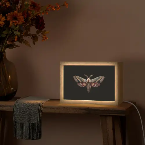 Mot - Oosterse patronen - Sierlijk Light Box met kabel (Tafellamp) klein -sfeer4