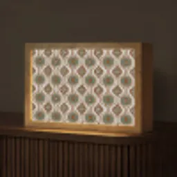 Motief - Patroon - Kleurrijk Light Box met kabel (Tafellamp) klein 924 -z3d_website