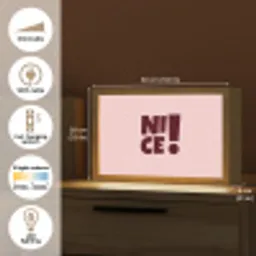 Nice - Uitroepteken - Roze Light Box met kabel (Tafellamp) klein -USP_EN
