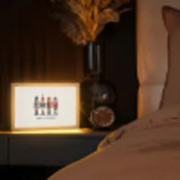 Notenkrakers - Minimalistisch - Kerst - Beige Light Box met kabel (Tafellamp) klein -sfeer1