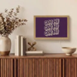 Oh hi - Paars - 3D Light Box met kabel (Tafellamp) klein -sfeer2
