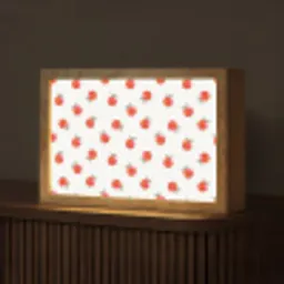 Oranje - Sinaasappel - Bloemetje Light Box met kabel (Tafellamp) klein 924 -z3d_website