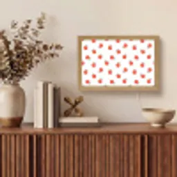 Oranje - Sinaasappel - Bloemetje Light Box met kabel (Tafellamp) klein 924 -sfeer2