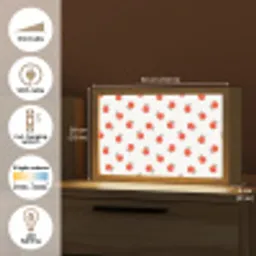 Oranje - Sinaasappel - Bloemetje Light Box met kabel (Tafellamp) klein 924 -USP_EN