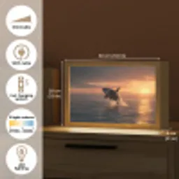 Orka - Zee - Zonsondergang Light Box met kabel (Tafellamp) klein -USP_EN