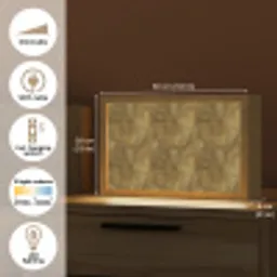 Organisch - Lijnen - Goud Light Box met kabel (Tafellamp) klein 924 -USP_EN