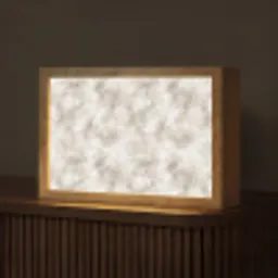 Organisch - Patroon - Gemêleerd Light Box met kabel (Tafellamp) klein 924 -z3d_website