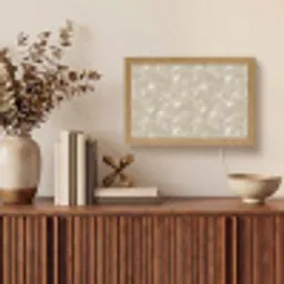 Organisch - Textuur - Beige Light Box met kabel (Tafellamp) klein 924 -sfeer2