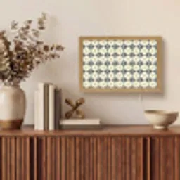 Sierlijk - Ornament - Blauw Light Box met kabel (Tafellamp) klein 924 -sfeer2