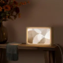 Ovale vormen - Transparant - Zachte overgang Light Box met kabel (Tafellamp) klein -sfeer4
