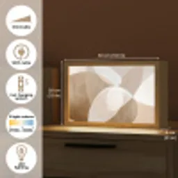 Ovale vormen - Transparant - Zachte overgang Light Box met kabel (Tafellamp) klein -USP_EN