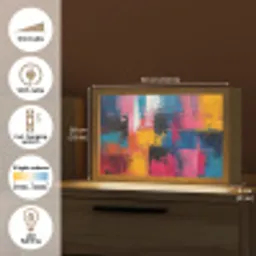 Verflook - Kunst - Modern - Abstract Light Box met kabel (Tafellamp) klein -USP_EN