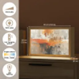 Verf - Patroon - Modern - Kunst Light Box met kabel (Tafellamp) klein -USP_EN