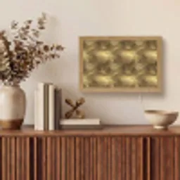 Palm - Waaier - Goud Light Box met kabel (Tafellamp) klein 924 -sfeer2