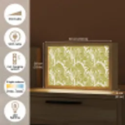 Palmblad - Patroon - Groen Light Box met kabel (Tafellamp) klein 924 -USP_EN