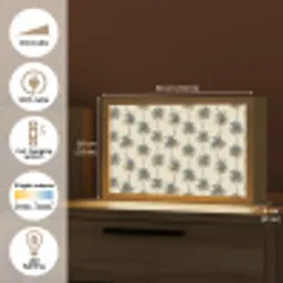 Palmbomen - Tropisch - Groen Light Box met kabel (Tafellamp) klein 924 -USP_EN
