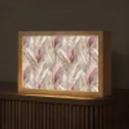 Pampasgras - Pluizig - Kleurrijk Light Box met kabel (Tafellamp) klein 924 -z3d_website
