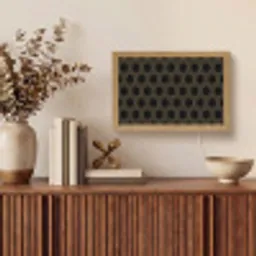 Parallel - Goud - Zwart - Bijenraatmotief Light Box met kabel (Tafellamp) klein 924 -sfeer2