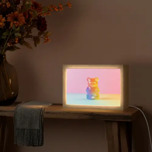 Pastel - Snoep Light Box met kabel (Tafellamp) klein -sfeer4