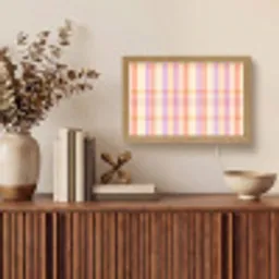 Pastel - uitpatroon - Geometrisch Light Box met kabel (Tafellamp) klein 924 -sfeer2