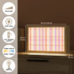 Pastel - uitpatroon - Geometrisch Light Box met kabel (Tafellamp) klein 924 -USP_EN
