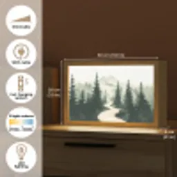 Pad - Bomen - Bos - Illustratie Light Box met kabel (Tafellamp) klein -USP_EN