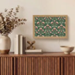 Patroon - Botanisch - Kleurrijk Light Box met kabel (Tafellamp) klein 924 -sfeer2