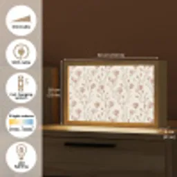 Patroon - Klassiek - Roze Light Box met kabel (Tafellamp) klein 924 -USP_EN