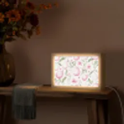 Patroon - Eieren - Roze - Pasen Light Box met kabel (Tafellamp) klein -sfeer4