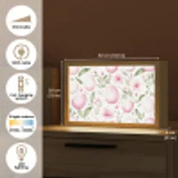 Patroon - Eieren - Roze - Pasen Light Box met kabel (Tafellamp) klein -USP_EN