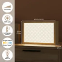 Patroon - Bloemen - Beige Light Box met kabel (Tafellamp) klein 924 -USP_EN