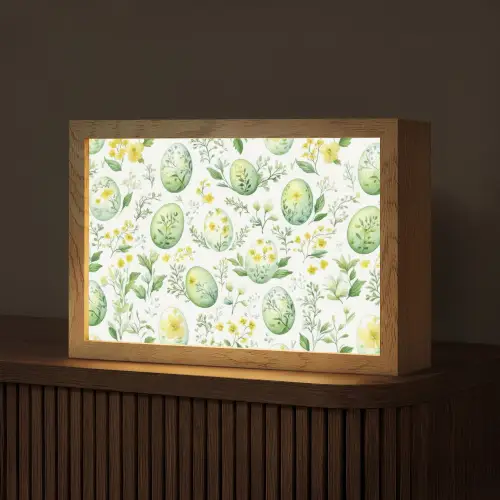 Patroon - Groen - Eieren Light Box met kabel (Tafellamp) klein -z3d_website