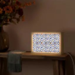 Patroon - Modern - Kleurrijk Light Box met kabel (Tafellamp) klein 924 -sfeer4