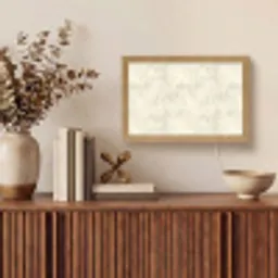 Patroon - Organisch - Beige Light Box met kabel (Tafellamp) klein 924 -sfeer2