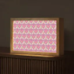 Patroon - Roze - Hartjes Light Box met kabel (Tafellamp) klein 924 -z3d_website