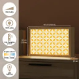 Patroon - Retro - Geel Light Box met kabel (Tafellamp) klein 924 -USP_EN
