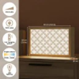 Patroon - Symmetrisch - Beige Light Box met kabel (Tafellamp) klein 924 -USP_EN