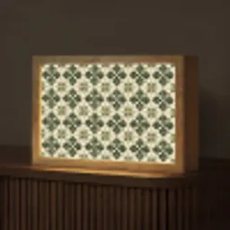 Patroon - Tegel - Groen Light Box met kabel (Tafellamp) klein 924 -z3d_website