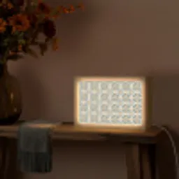 Patroon - Klassiek - Kleurrijk Light Box met kabel (Tafellamp) klein 924 -sfeer4