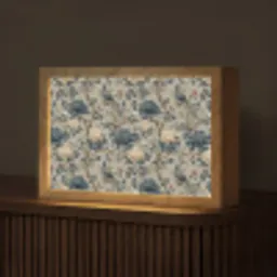Pauw - Bloemen - Blauw Light Box met kabel (Tafellamp) klein 924 -z3d_website