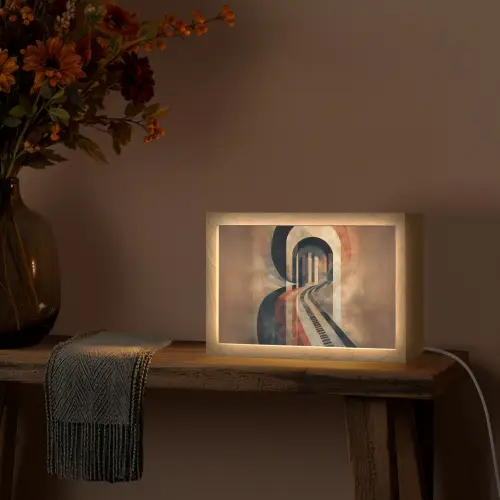 Piano - Toetsen - Abstract Light Box met kabel (Tafellamp) klein -sfeer4