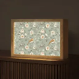 Roze - Vogels - Kleurrijk Light Box met kabel (Tafellamp) klein 924 -z3d_website