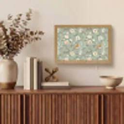 Roze - Vogels - Kleurrijk Light Box met kabel (Tafellamp) klein 924 -sfeer2