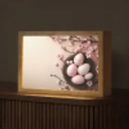 Roze - Bloesems - Eieren Light Box met kabel (Tafellamp) klein -z3d_website