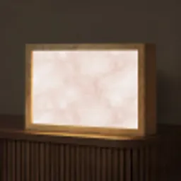 Roze - Marmer - Crème Light Box met kabel (Tafellamp) klein 924 -z3d_website