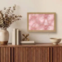 Roze - Kwarts - Goud - Marmer Light Box met kabel (Tafellamp) klein 924 -sfeer2