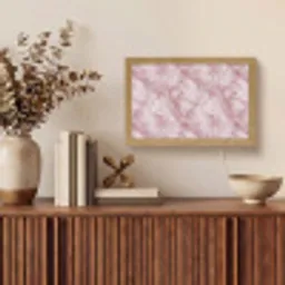 Roze - Kwartsmarmer - Aders Light Box met kabel (Tafellamp) klein 924 -sfeer2