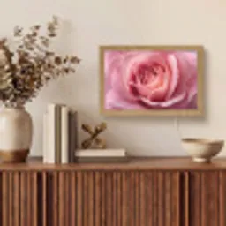 Roze - Roos - Romantisch Light Box met kabel (Tafellamp) klein -sfeer2