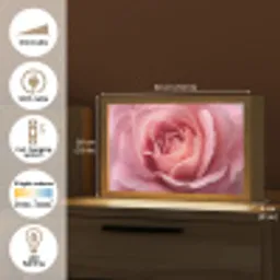 Roze - Roos - Romantisch Light Box met kabel (Tafellamp) klein -USP_EN